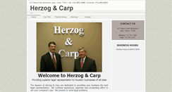 Desktop Screenshot of herzogcarp.com