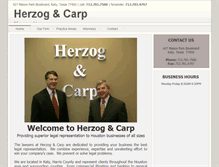 Tablet Screenshot of herzogcarp.com